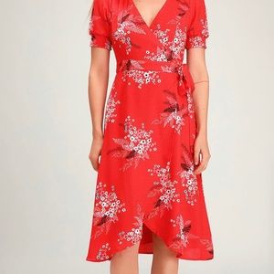 Lulus Summer wrap dress